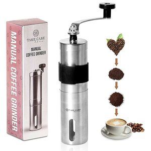 Manual Burr Coffee Grinder - Quiet Hand Crank